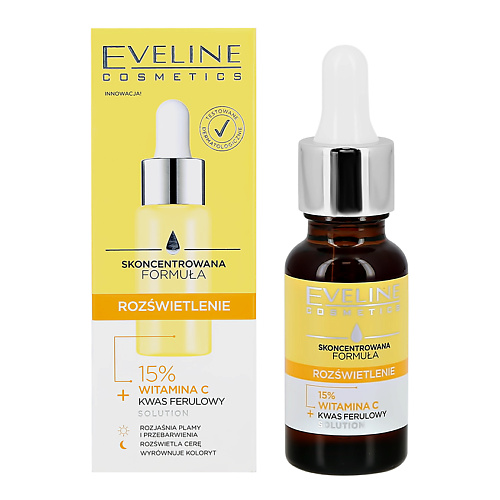 фото Eveline сыворотка для лица с витамином с 15% (для сияния кожи)