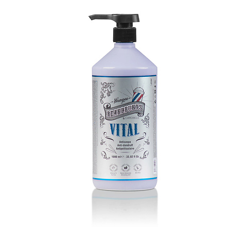 BEARDBURYS Шампунь для волос против перхоти Vital Shampoo 1000