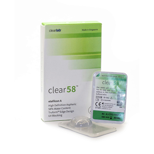 Оптика CLEARLAB Контактные линзы Clear 58