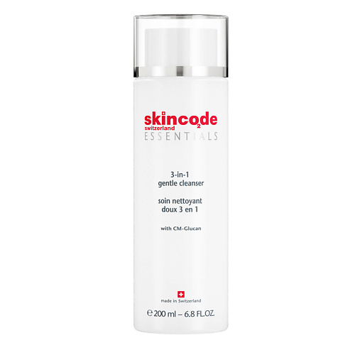 Лосьон для снятия макияжа SKINCODE Мягкое очищающее средство 3 в 1 skincode мягкое очищающее средство 3 в 1 200 мл skincode essentials daily care