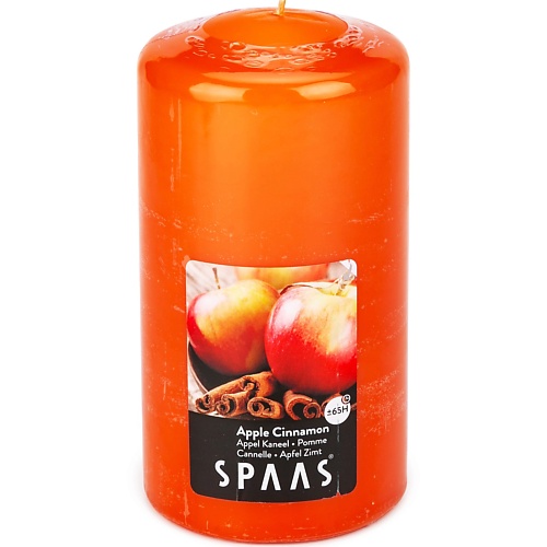 SPAAS Свеча-столбик ароматическая Яблоко с корицей 1 spaas свеча чайная ароматическая яблоко с корицей 1