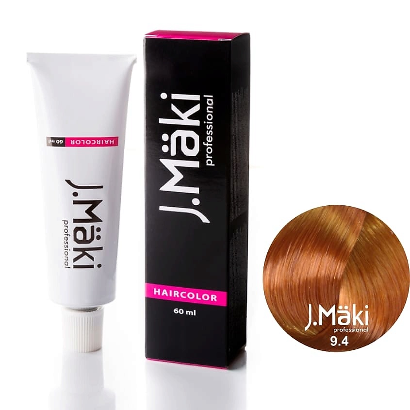 

J.MÄKI PROFESSIONAL Краситель для волос 9.4 Медный блондин