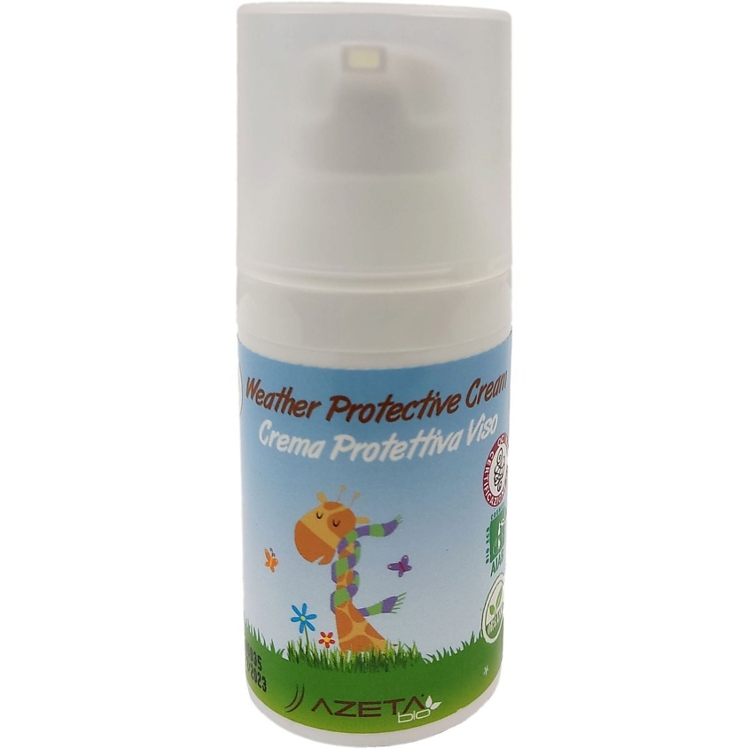AZETABIO Детский защитный крем для лица от мороза и ветра для детей и взрослых, без воды, 0+. 30 мл