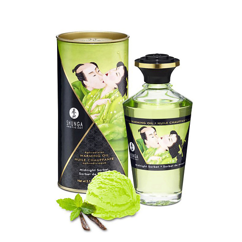 SHUNGA Масло интимное массажное Полночный щербет 100 shunga массажное арома масло в виде свечи зеленый чай 170