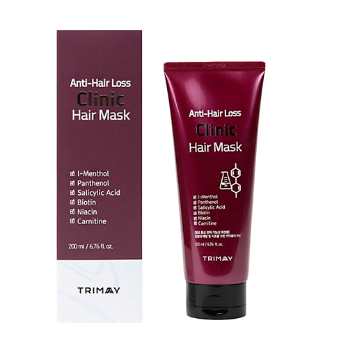 TRIMAY Бессульфатная питательная маска против выпадения волос 200 селенцин маска от выпадения волос hair therapy 150