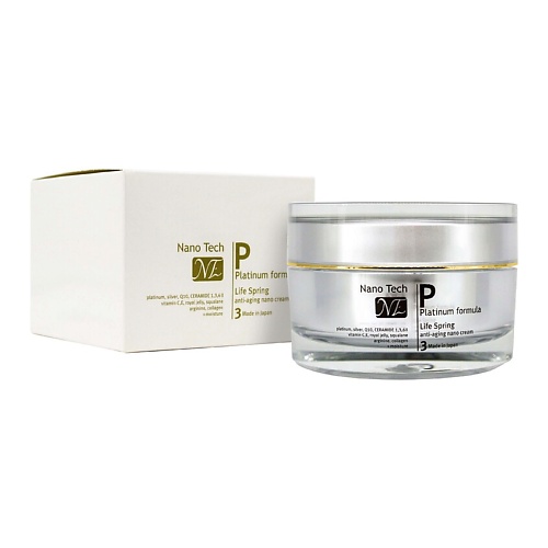 NANO-TECH Дневной крем для коррекции морщин Anti-Aging Nano Cream (Life Spring) Platinum Formula