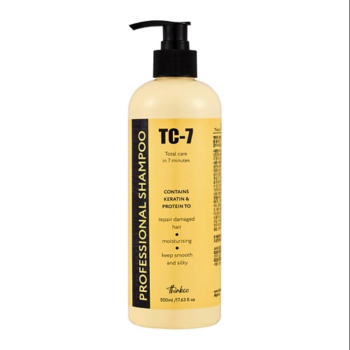 THINKCO Восстанавливающий шампунь для сильно поврежденных волос ПРОТЕИНОВЫЙ, Professional Keratin 500 протеиновый шампунь для волос cp 1 bright сomplex intense nourishing shampoo version 2 0 100 мл