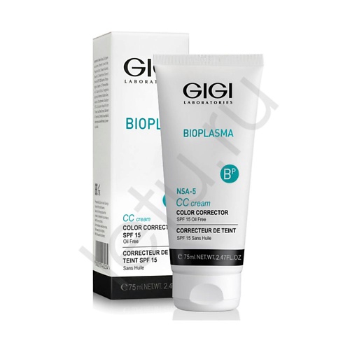 CC крем для лица GIGI Крем для коррекции цвета кожи с SPF15 Bioplasma gigi bioplasma skin rejuvenating kit подарочный набор 140мл