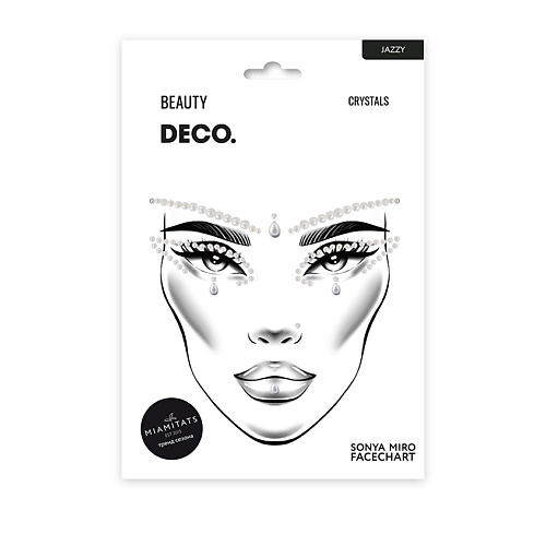 Глиттер DECO. Кристаллы для лица и тела FACE CRYSTALS by Miami tattoos Jazzy цена и фото