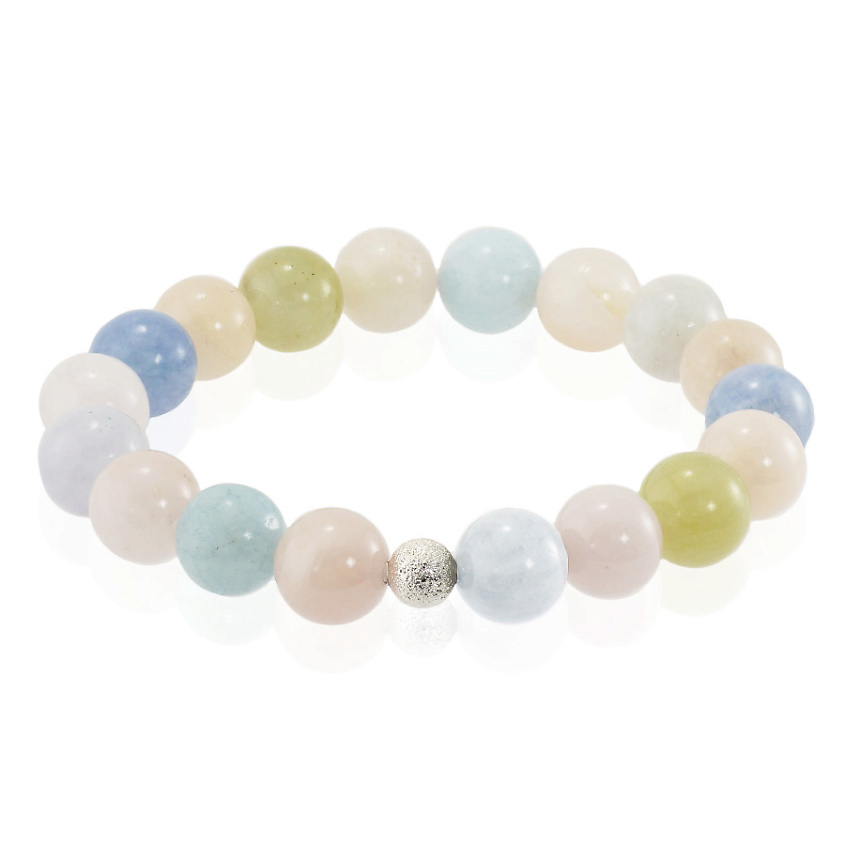 Изображение товара ALERIE-ACCESSORIES Браслет из натуральных бериллов Forever Pastel, цвет: Комбинированный