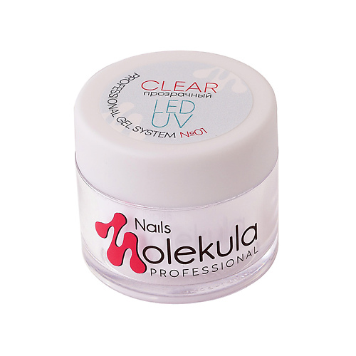 

NAILS MOLEKULA PROFESSIONAL Гель строительный для наращивания Gel Clear