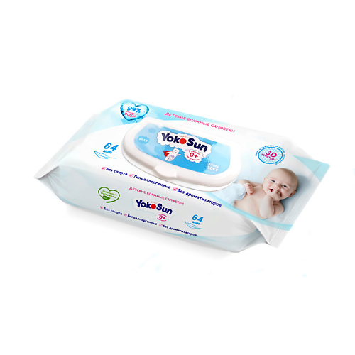 YOKOSUN Детские влажные салфетки 64.0 biocos влажные салфетки детские water wipes с клапаном