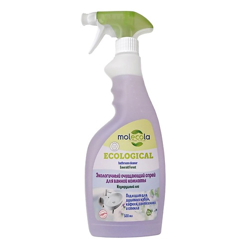 Средства для уборки MOLECOLA Очищающий спрей для ванной комнаты Изумрудный лес 500