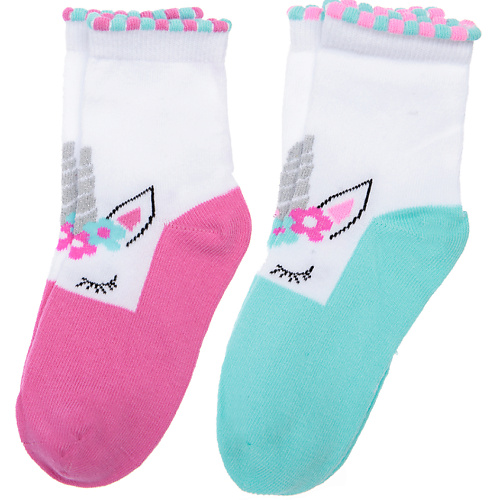 PLAYTODAY Носки трикотажные для девочек Единорог playtoday носки детские трикотажные для девочек m