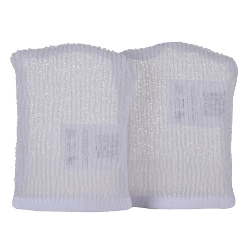SATICO Мочалка мини рукавичка для механического пилинга и очищения кожи лица Yurimoto silk manufacture рукавица для пилинга лица из дикого буретного шёлка
