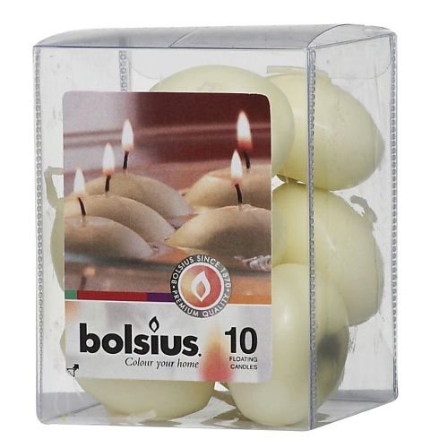 BOLSIUS Свечи плавающие Bolsius Classic кремовые bolsius свечи столовые classic белые