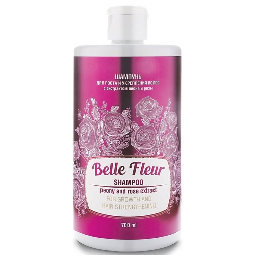 BELLE FLEUR Шампунь Belle Fleur для роста и укрепления волос с экстрактом пиона и розы