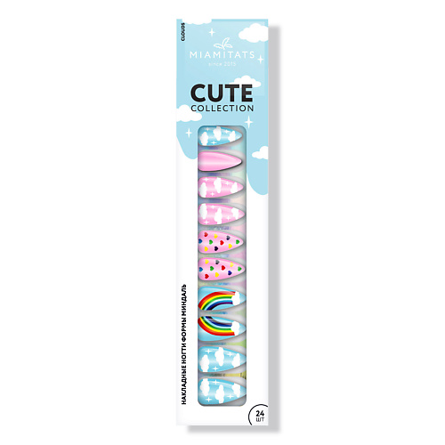 

MIAMITATS Набор накладных ногтей CUTE Clouds, Набор накладных ногтей CUTE Clouds
