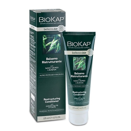 BIOKAP БИО кондиционер для волос восстанавливающий 125 holly polly кондиционер восстанавливающий keratin shock 65