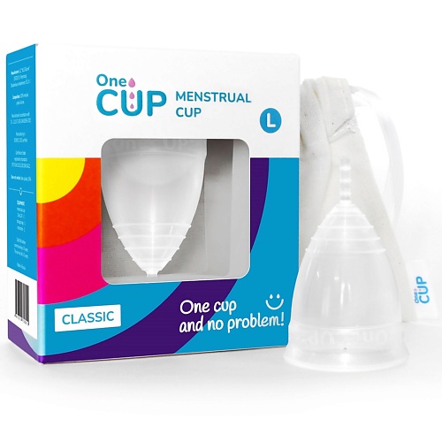 Средства для гигиены ONECUP Менструальная чаша Classic прозрачная размер L