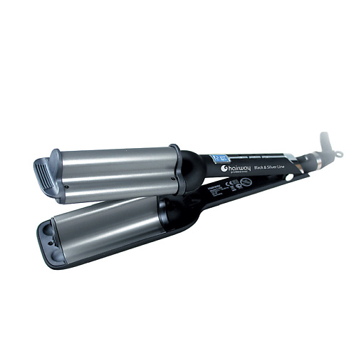 

HAIRWAY Плойка-волна Black&Silver Line 16-20-16 80W, Плойка-волна Black&Silver Line 16-20-16 80W