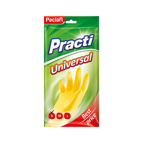 Перчатки для уборки PACLAN Universal Перчатки резиновые перчатки для уборки paclan practi comfort перчатки резиновые