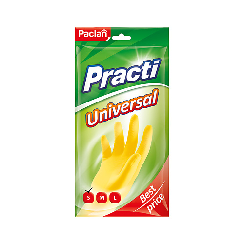 PACLAN Universal Перчатки резиновые vash gold тряпки многоразовые в рулоне universal 25