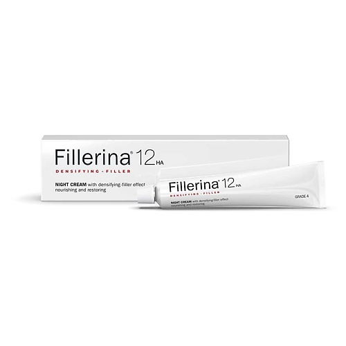 FILLERINA 12HA Ночной крем с укрепляющим эффектом, уровень 4 50 fillerina 12ha крем для век с укрепляющим эффектом уровень 5 15