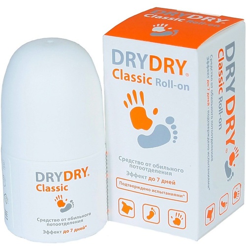 Дезодорант-ролик DRY DRY Антиперспирант для тела Classic Roll-on стоппот присыпка для тела антиперспирант dry expert 45 гр