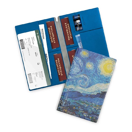 

FLEXPOCKET Семейный туристический органайзер с принтом на обложке, Семейный туристический органайзер с принтом на обложке