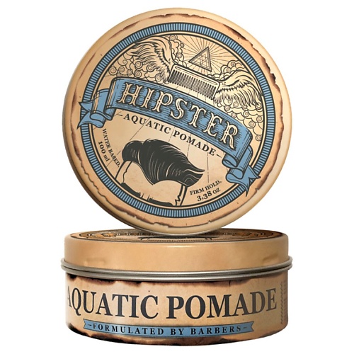 HIPSTER Aquatic Pomade Помада для укладки волос со средней фиксацией и естественным блеском