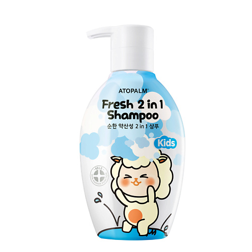 ATOPALM Шампунь для детей 2 в 1 Fresh Shampoo Kids 380 wooden spoon мыло для рук мягкое и питательное для детей