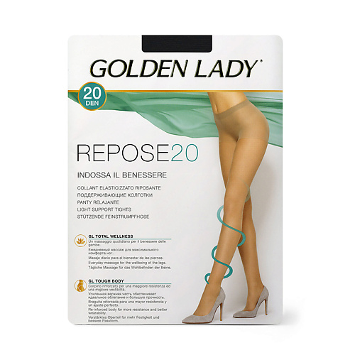 GOLDEN LADY Колготки женские 20 den Repose Nero 5 golden lady носки forte укороченный