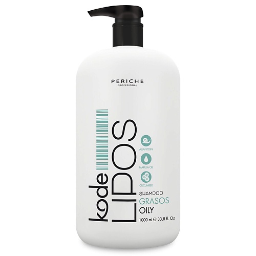 Шампунь для волос PERICHE PROFESIONAL Шампунь для жирных волос Kode LIPOS Shampoo Oily