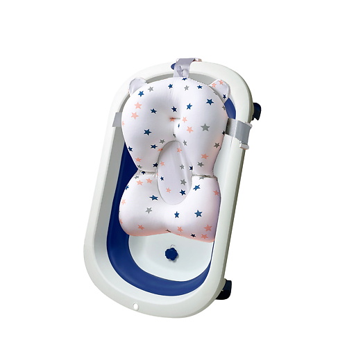 LALA-KIDS Комплект для купания новорожденных, ванночка + матрасик MPL123139