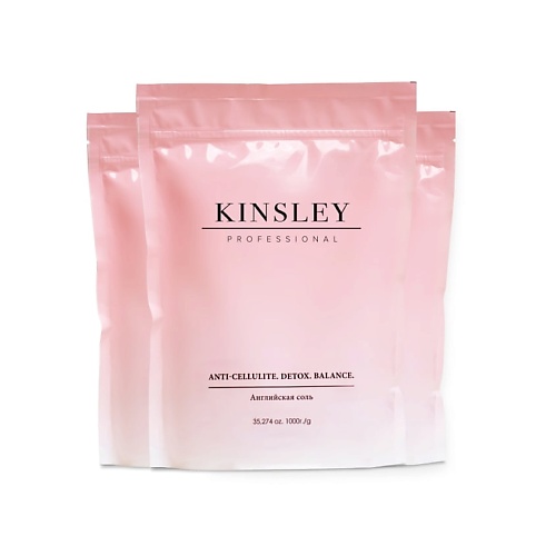 KINSLEY Английская соль для ванн Anti-cellulite Detox Balance 3000 соль для ванн рецепты красоты для похудения 500г