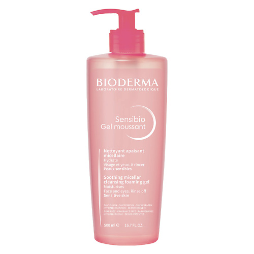 Гель для умывания BIODERMA Очищающий гель для умывания для нормальной и чувствительной кожи лица Sensibio цена и фото