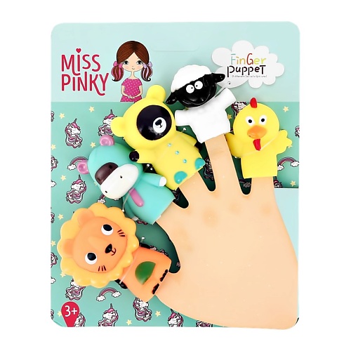 Мягкая игрушка MISS PINKY Пальчиковый театр пальчиковый театр кукла на руку пингвин