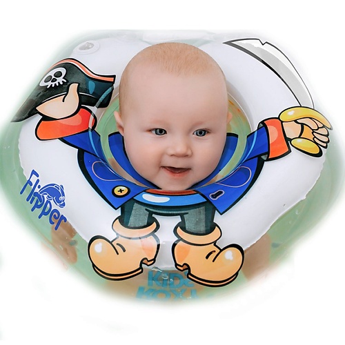 ROXY KIDS Надувной круг на шею для купания малышей Flipper Ангел MPL157429 - фото 1