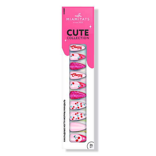 

MIAMITATS Набор накладных ногтей CUTE Cherry, Набор накладных ногтей CUTE Cherry