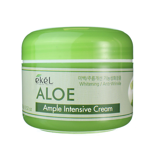 EKEL Крем для лица с Алоэ Ампульный Интенсивно увлажняющий Ample Intensive Cream Aloe 100 ekel крем солнцезащитный с алоэ soothing