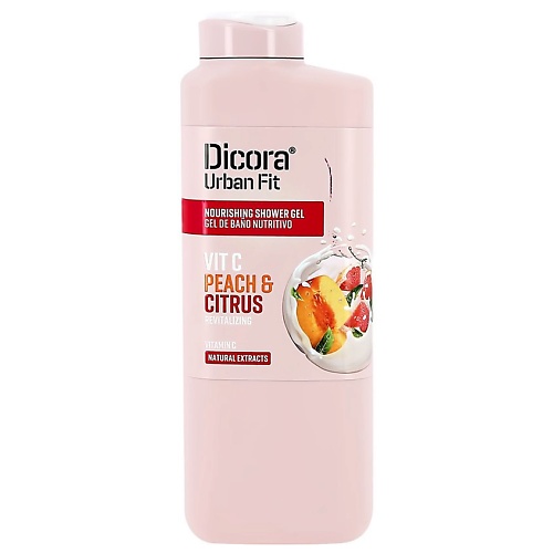 Для ванной и душа Dicora UrbanFit Dicora Urban Fit  Гель для душа Vitamin C Citrus & Peach (цитрус и персик) 400
