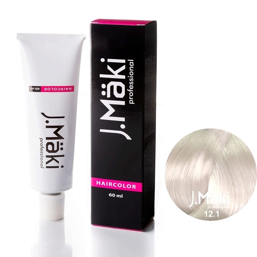 

J.MÄKI PROFESSIONAL Краситель для волос 12.1 Суперблонд пепельный