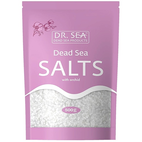 Соль для ванны DR. SEA Натуральная минеральная соль Мертвого моря обогащенная экстрактом орхидеи соль для ванны sea of spa соль для ванны минеральная мертвого моря жасмин