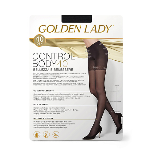 GOLDEN LADY Колготки женские 40 den Control Body Nero 5 golden lady носки женские piccolino супер укороченный nero 35 38