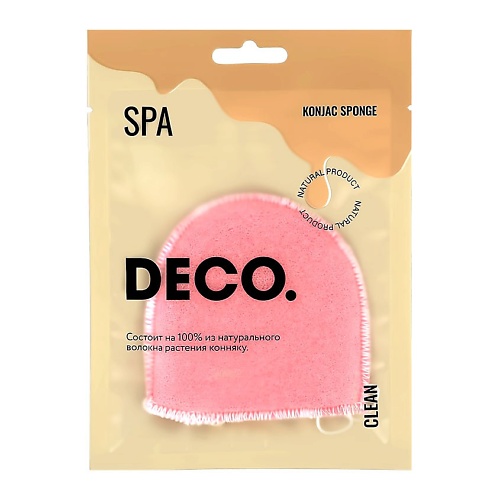 DECO. Спонж из конняку deep pink deco спонж из конняку clean