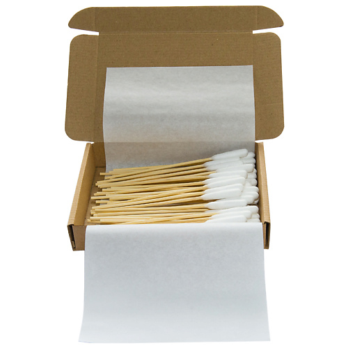 UNICLEAN Ватные палочки на бамбуковой основе для крупных пород собак 100 mere ватные палочки на бумажной основе черные бамбук 100 шт