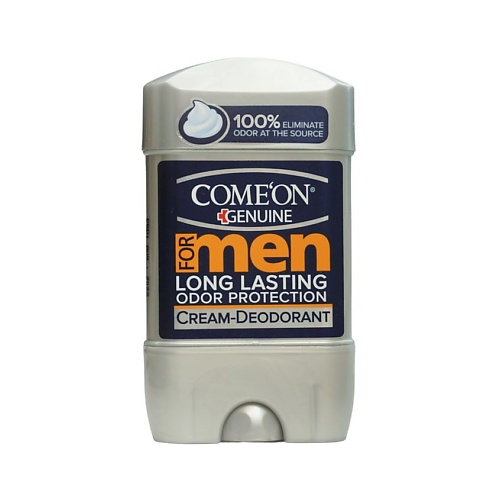 COME'ON Дезодорант-крем с пролонгированной защитой от потоотделения и запаха 75 come on дезодорант спрей с пролонгированным эффектом защиты от потоотделения 125