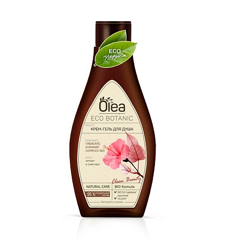 OLEA Eco Botanic Крем-гель для душа Гибискус и Инжир 300 витэкс exotic fresh крем мыло гуава и гибискус 750