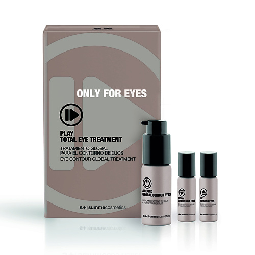 Набор средств для глаз S+ SUMMECOSMETICS Комплексный омолаживающий уход за кожей вокруг глаз PLAY TOTAL EYE TREATMENT 3lab super eye treatment